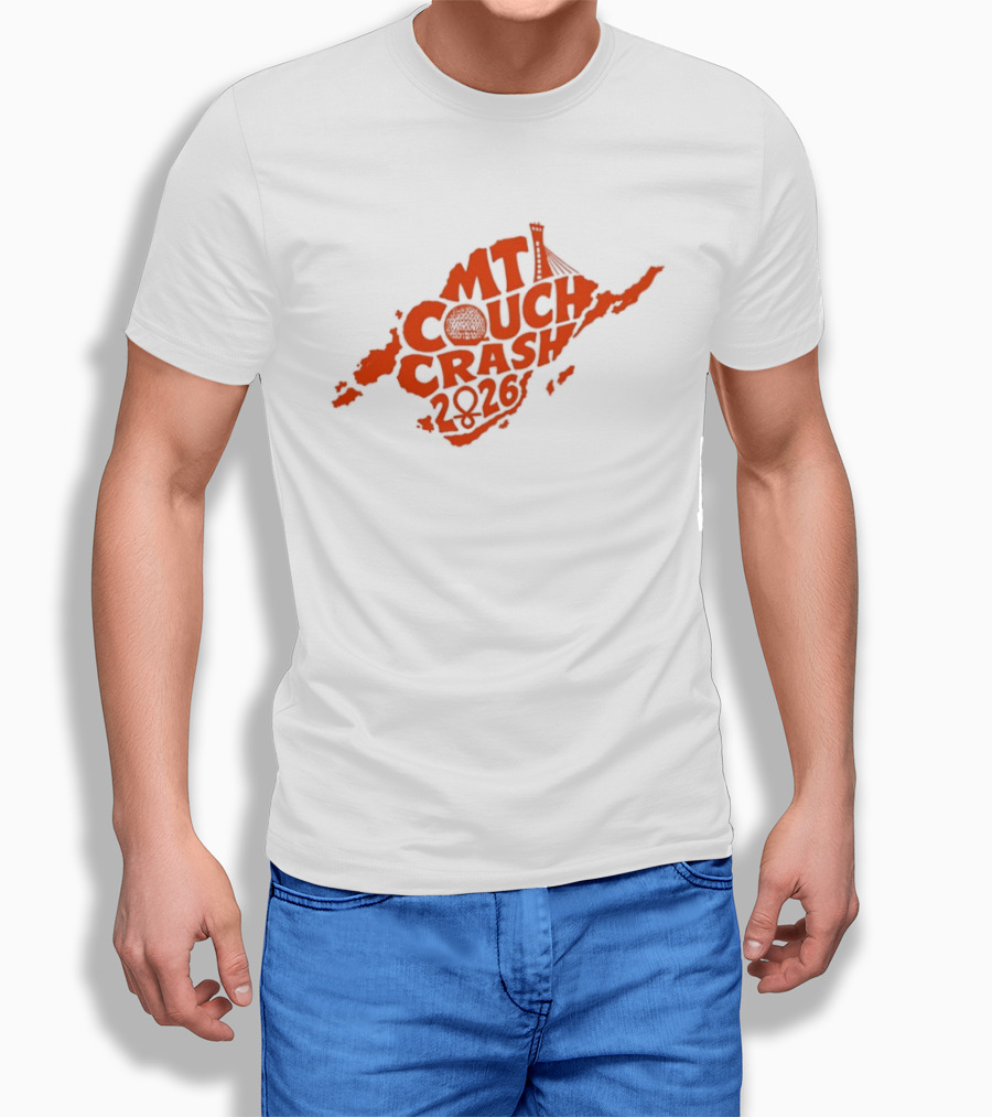 CMT Couch Crash 2026 Orange Island Map Radio Tower T-Shirt