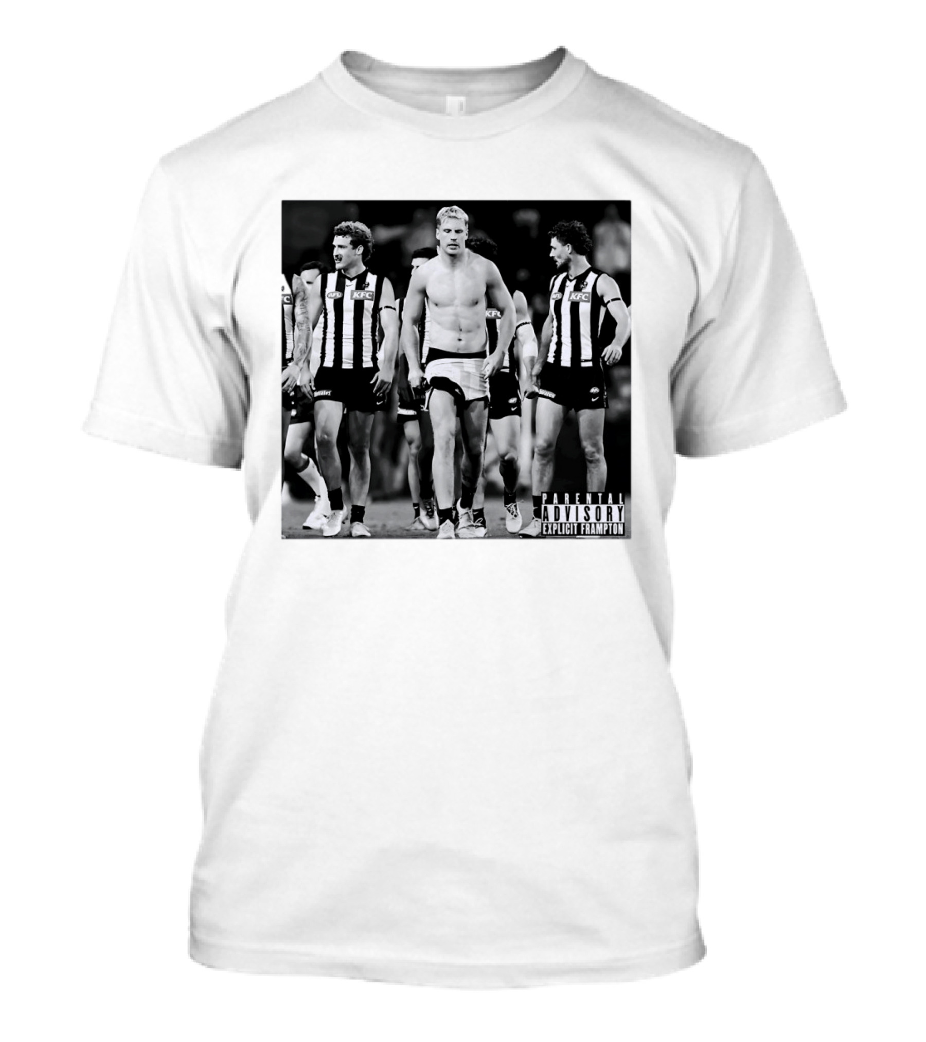 Collingwood Magpies Players Parental Advisory Explicit Frampton AFL Football Team Australia T-Shirt