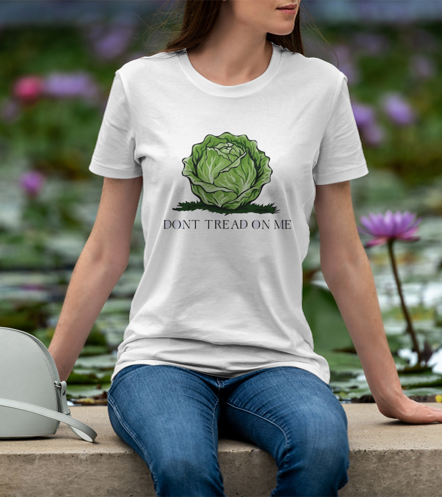 Don't Tread On Me Cabbage Vegetable Gadsden T-Shirt