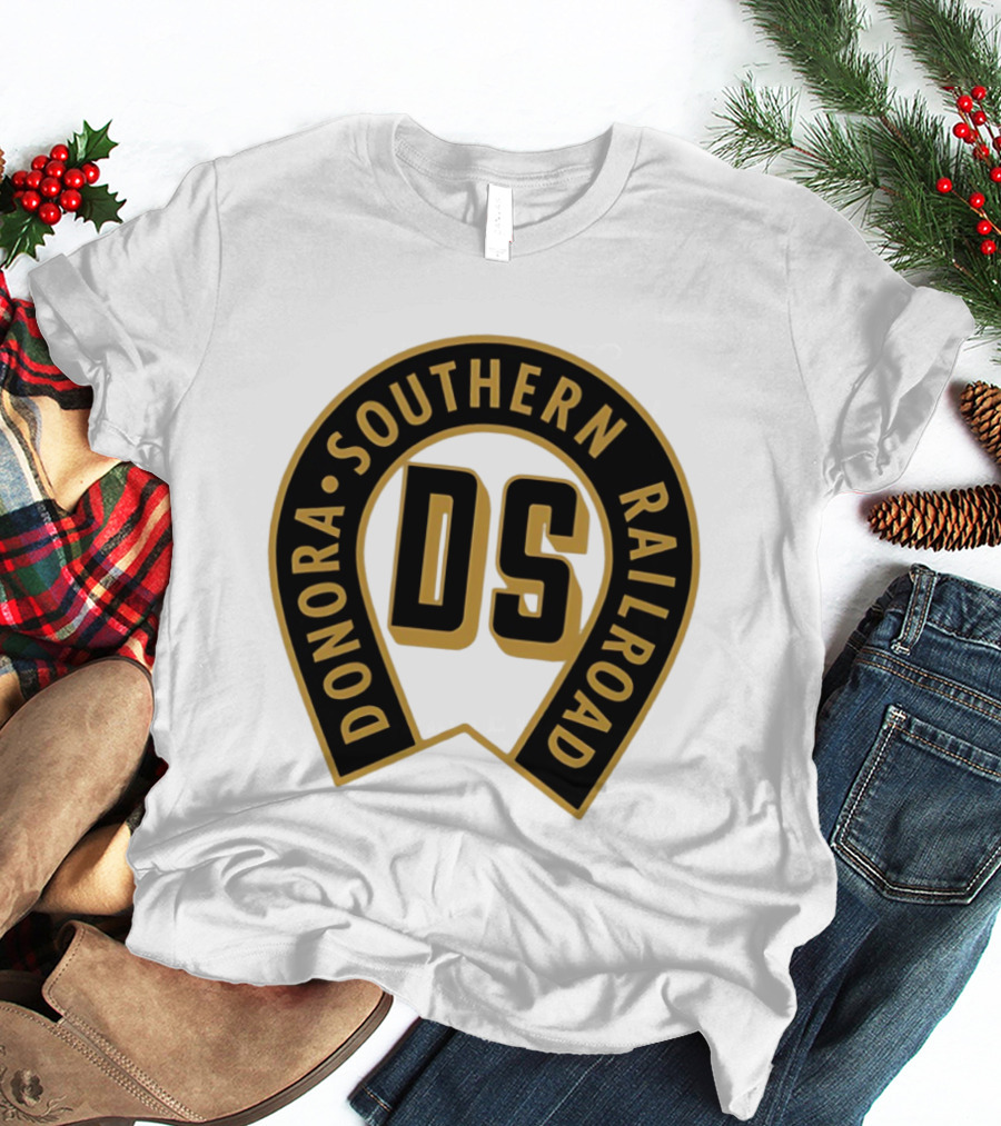 Donora Southern Railroad Horseshoe DS Monogram T-Shirt