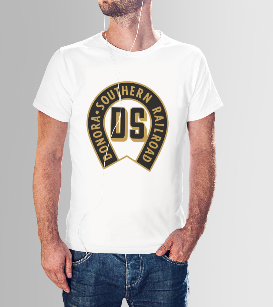 Donora Southern Railroad Horseshoe DS Monogram T-Shirt