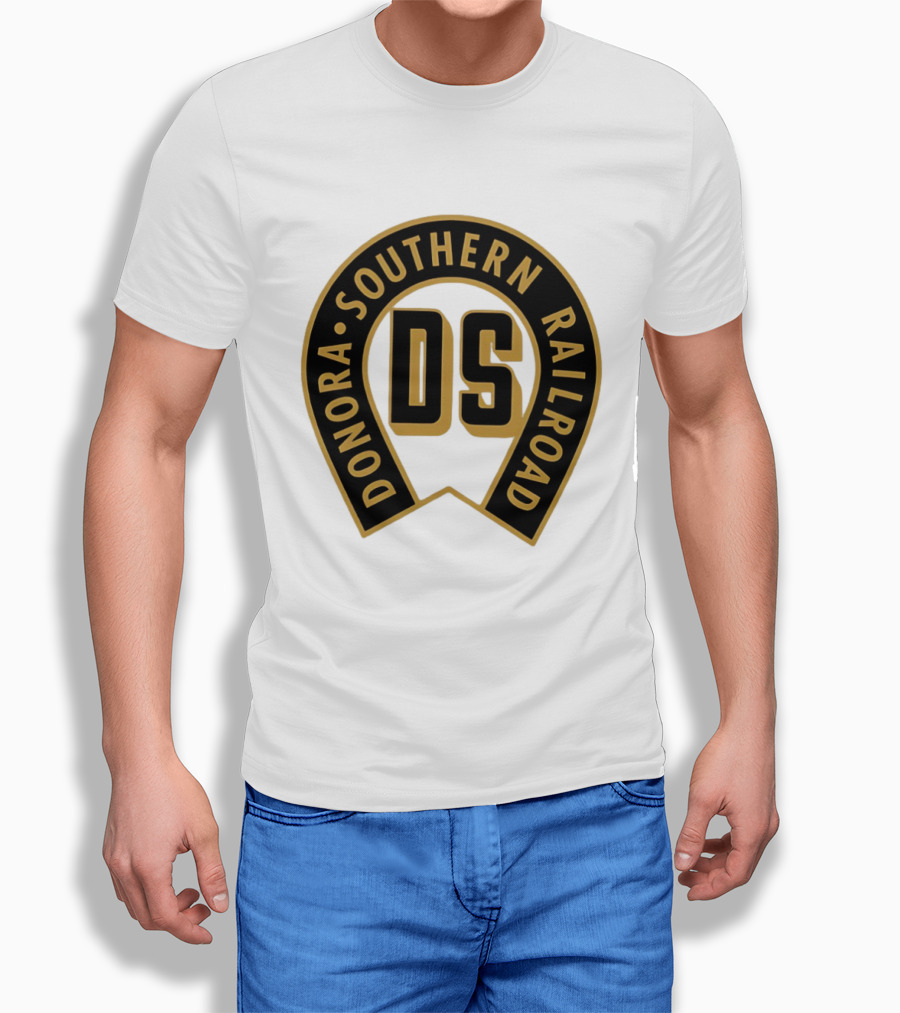 Donora Southern Railroad Horseshoe DS Monogram T-Shirt