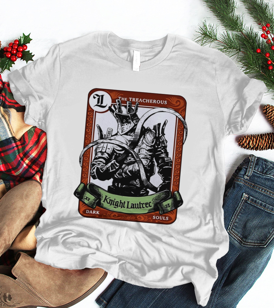 Knight Lautrec The Treacherous Dark Souls Trading Card Art Ribs GG T-Shirt