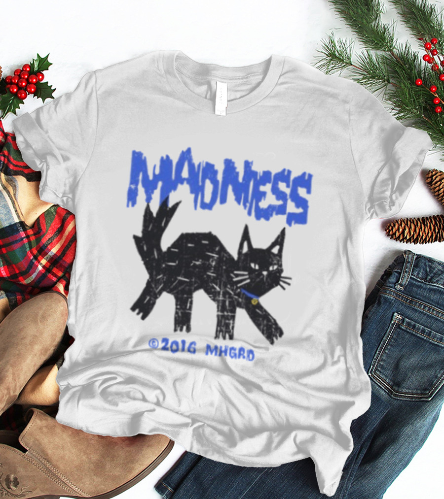 Madness Distressed Black Cat 2016 Madness MHGRD T-Shirt