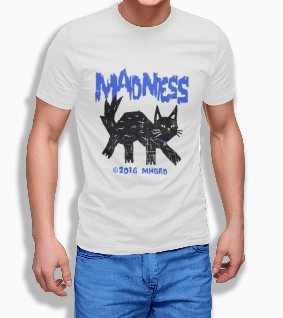 Madness Distressed Black Cat 2016 Madness MHGRD T-Shirt