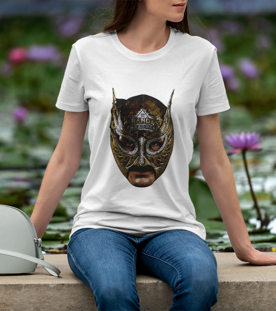 Randy's Hardware Luchador Mask Metallic Gold T-Shirt