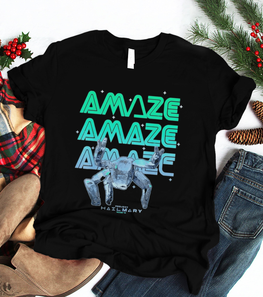 Amaze Project Hail Mary Robot T-Shirt
