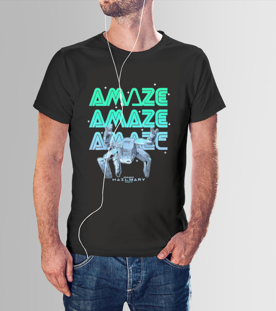 Amaze Project Hail Mary Robot T-Shirt