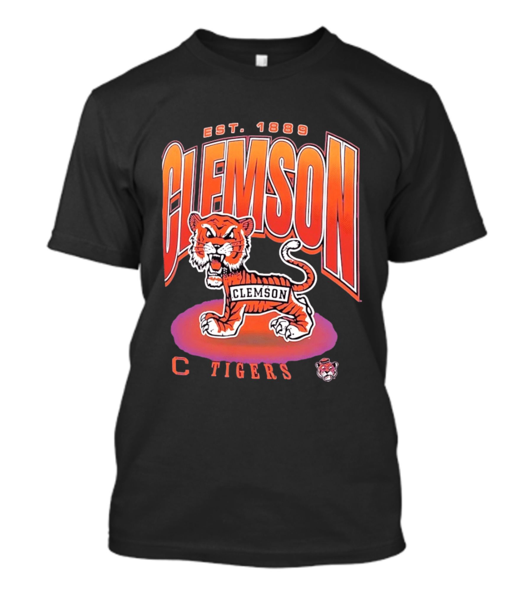 Clemson Tigers Est 1889 Iconic Clemson Football Tiger T-Shirt