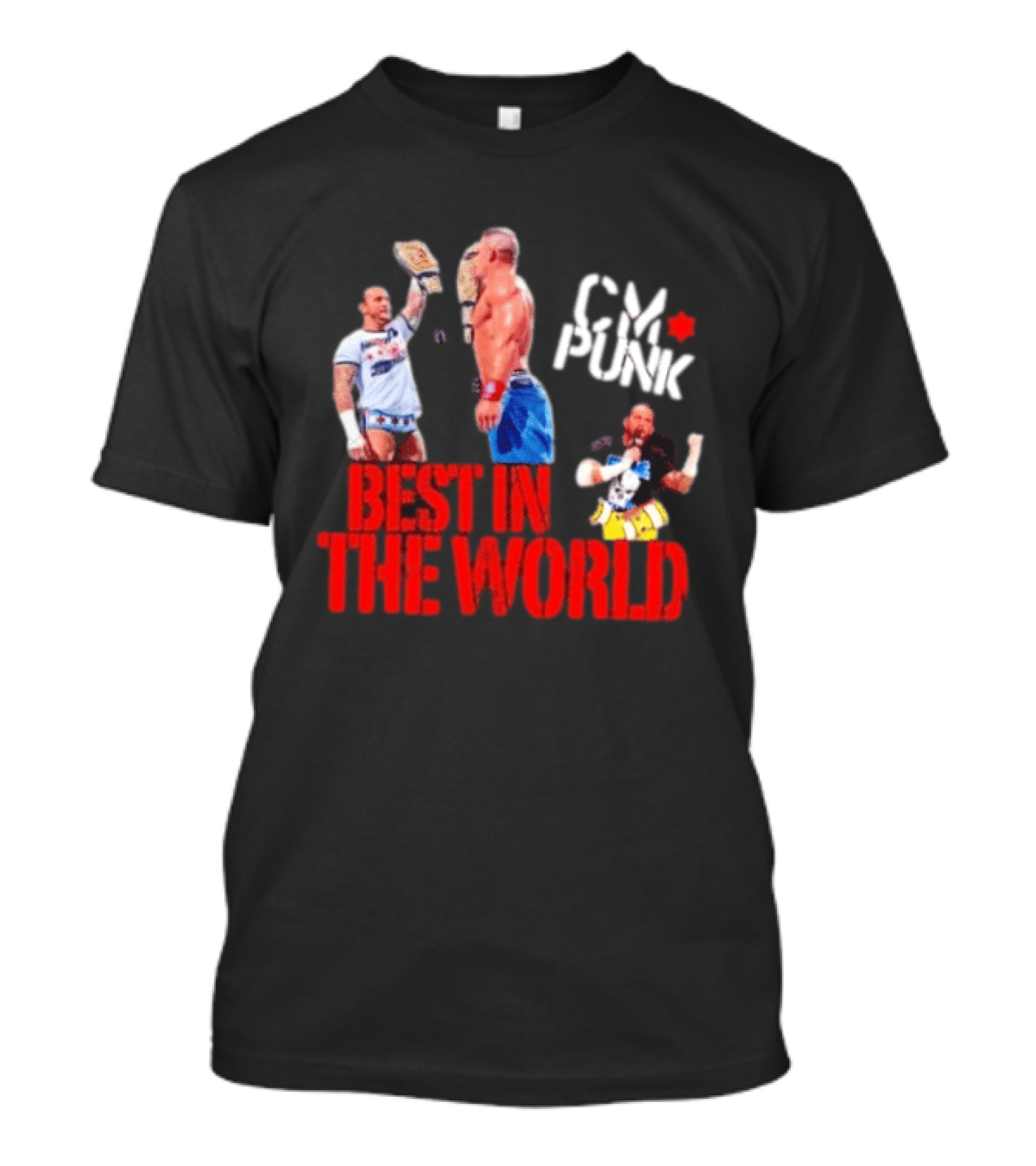 CM Punk WWE Best In The World Collage Wrestling T-Shirt