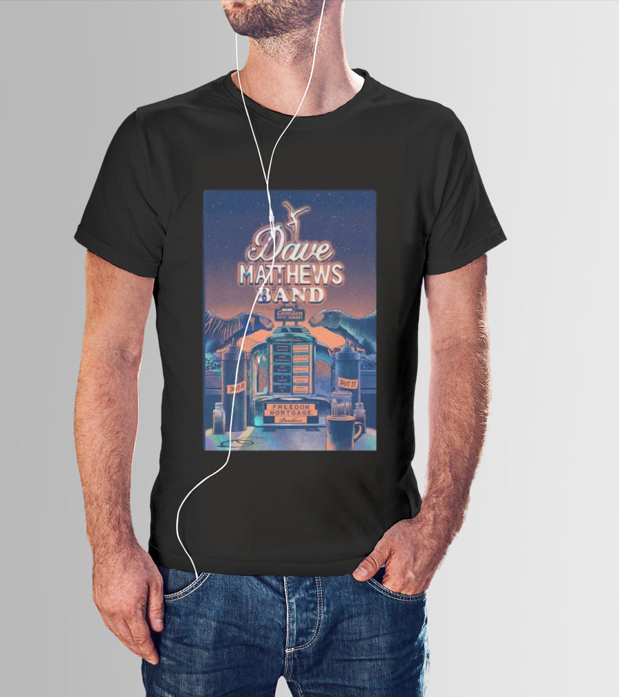 Dave Matthews Band Camden New Jersey July 10 And 11 2026 Freedom Mortgage Pavilion T-Shirt
