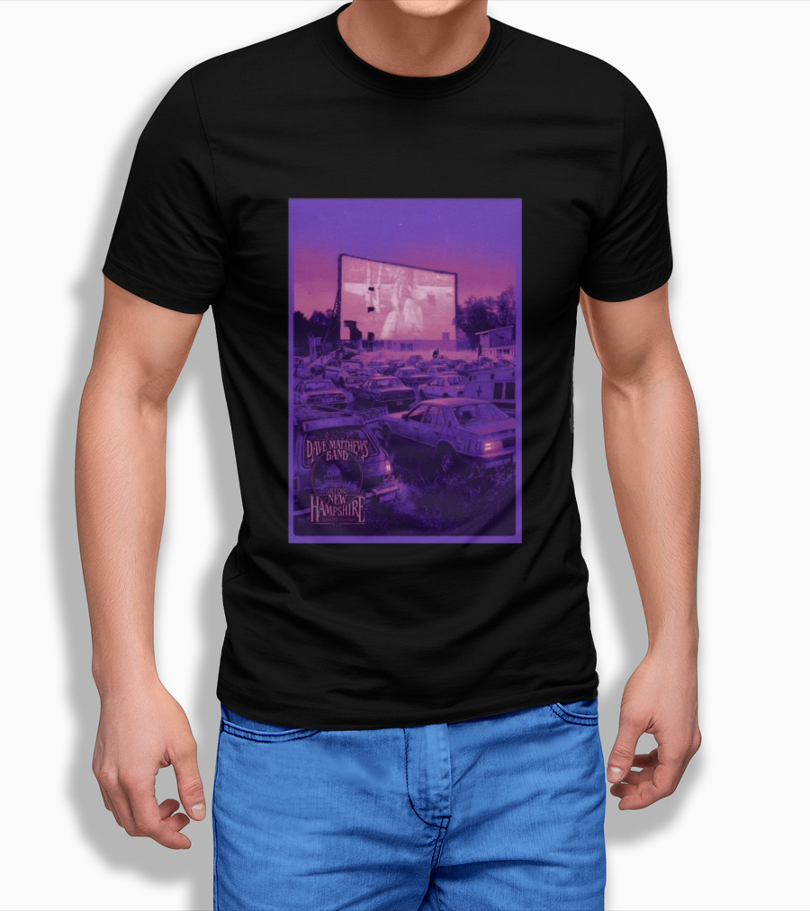 Dave Matthews Band Drive In Concert Gilford New Hampshire July 14 2026 T-Shirt