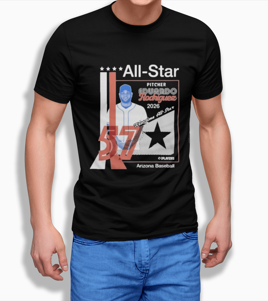 Eduardo Rodriguez Pitcher First Time All Star 2026 Arizona Baseball 57 T-Shirt