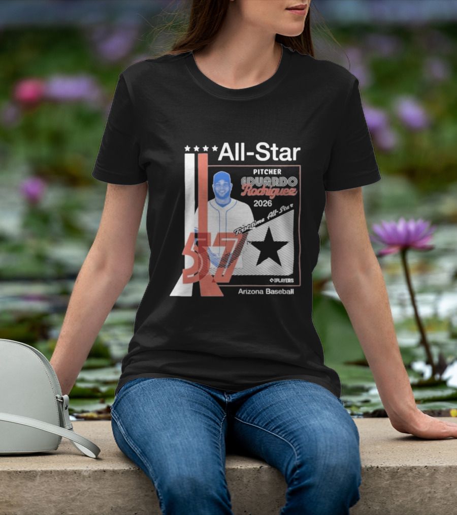 Eduardo Rodriguez Pitcher First Time All Star 2026 Arizona Baseball 57 T-Shirt