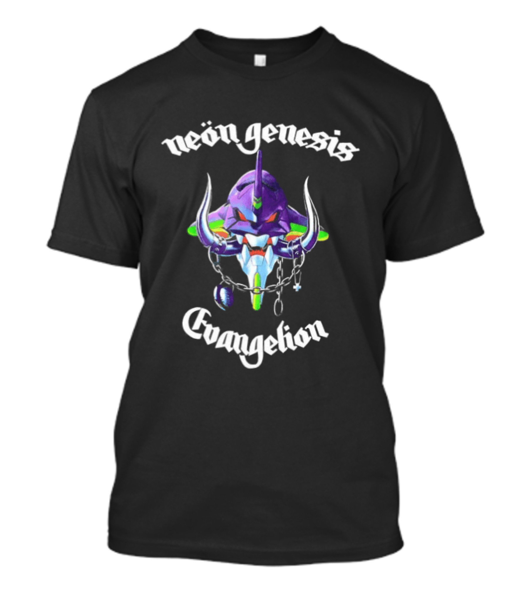 Neon Genesis Evangelion Unit 01 God's In His Heaven All's Right With The World Two Sided T-Shirt