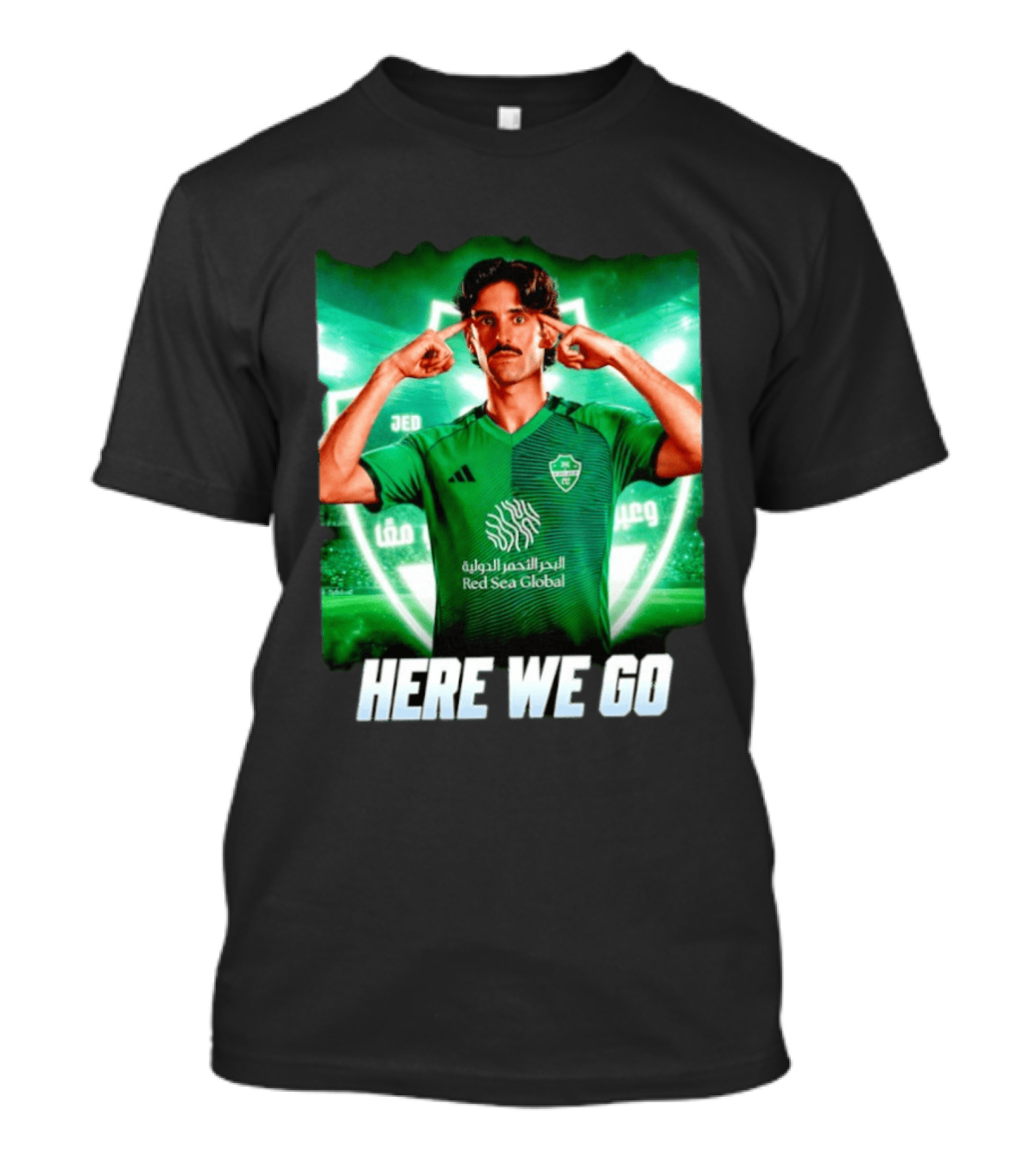 Francisco Trincão Al Ahli Transfer Here We Go Green Jersey T-Shirt
