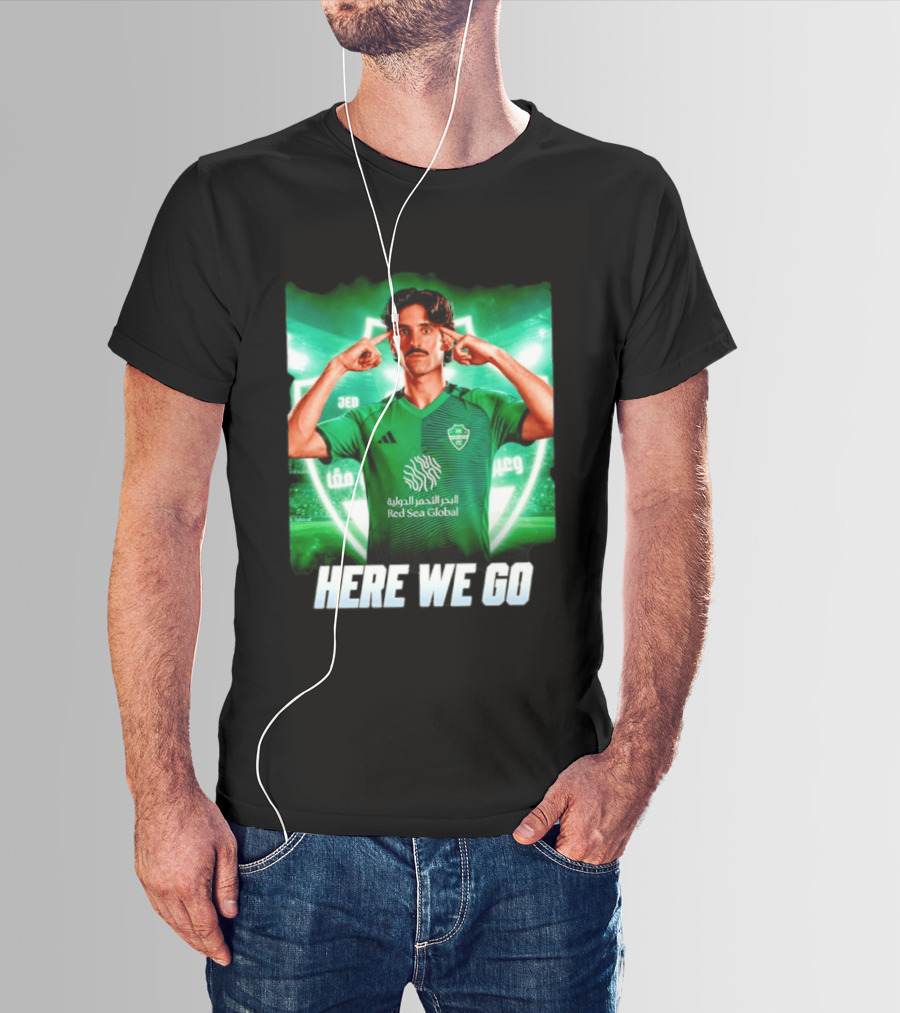 Francisco Trincão Al Ahli Transfer Here We Go Green Jersey T-Shirt