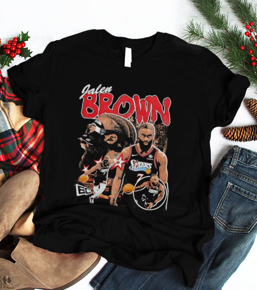 Jaylen Brown Philadelphia 76ers NBA Basketball ECC T-Shirt