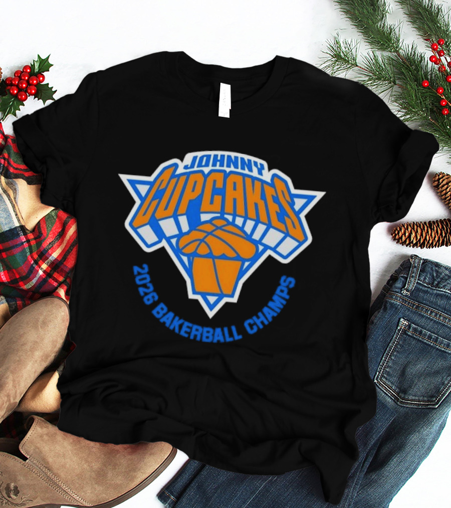 Johnny Cupcakes New York Knicks 2026 Bakerball Champs T-Shirt