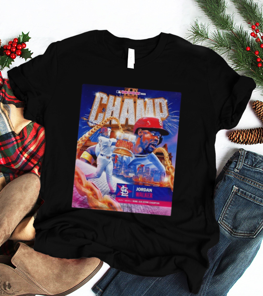 Jordan Walker St. Louis Cardinals Champ 2026 MLB Home Run Derby Champion T-Shirt