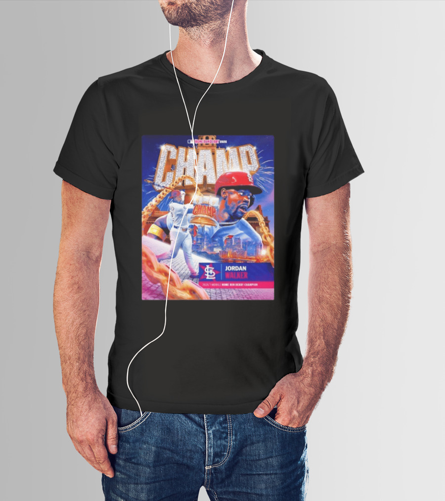Jordan Walker St. Louis Cardinals Champ 2026 MLB Home Run Derby Champion T-Shirt