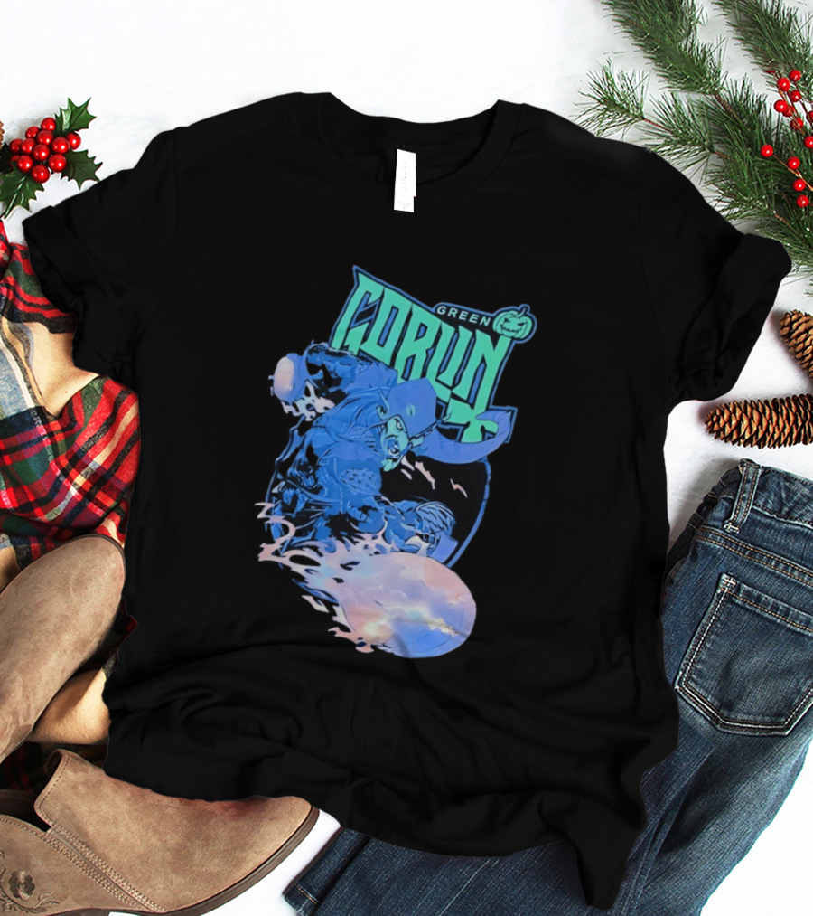 Green Goblin Pumpkin Marvel Comic Book Character Villain T-Shirt