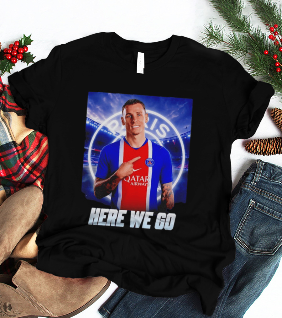 Lucas Digne Paris Saint Germain Transfer Announcement Here We Go T-Shirt