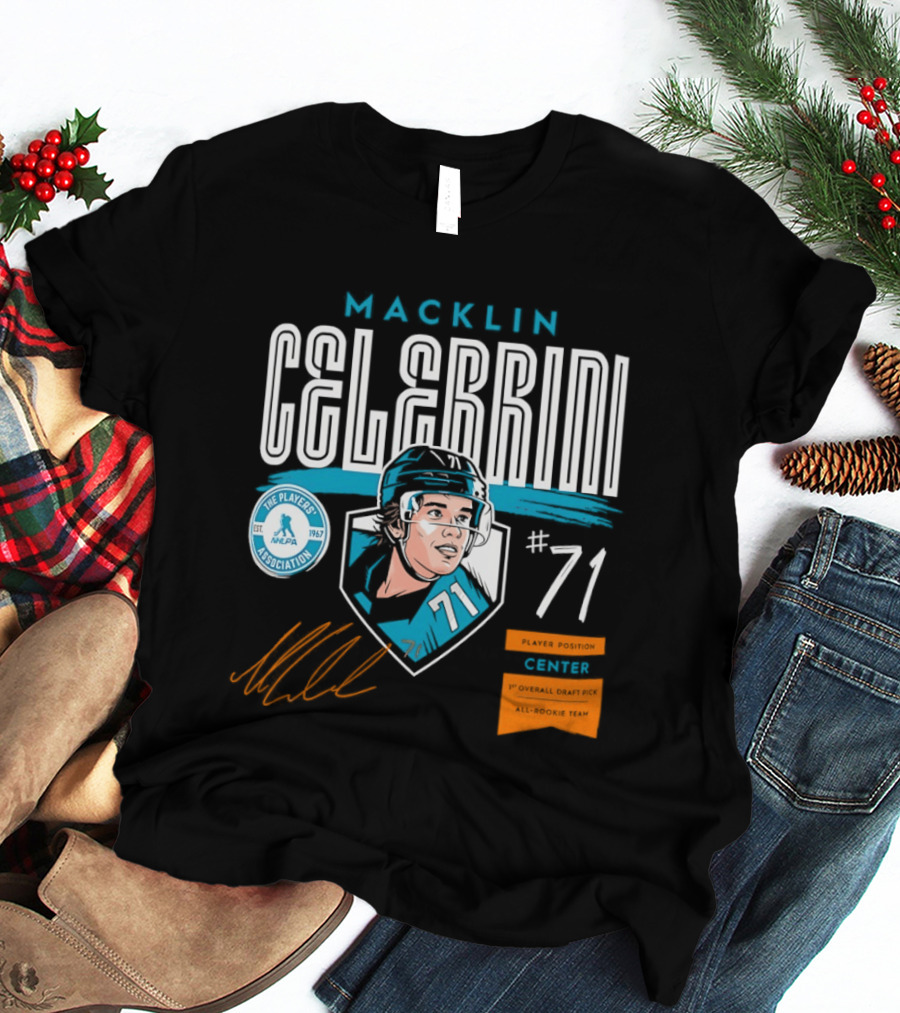 Macklin Celebrini NHLPA Player Association 71 T-Shirt