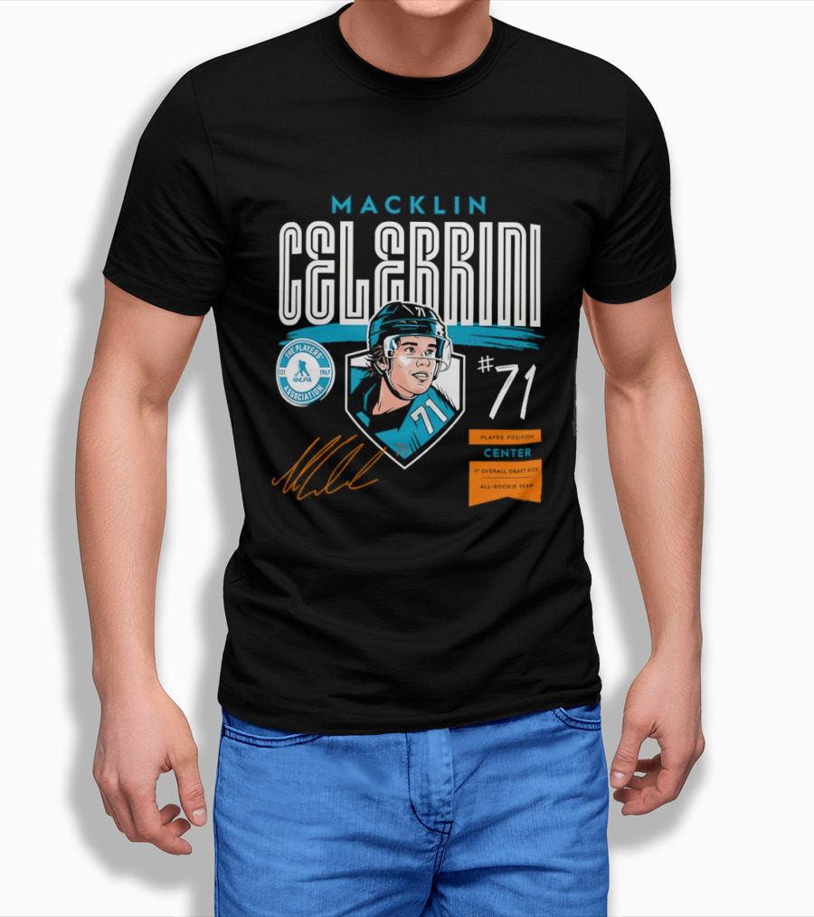 Macklin Celebrini NHLPA Player Association 71 T-Shirt
