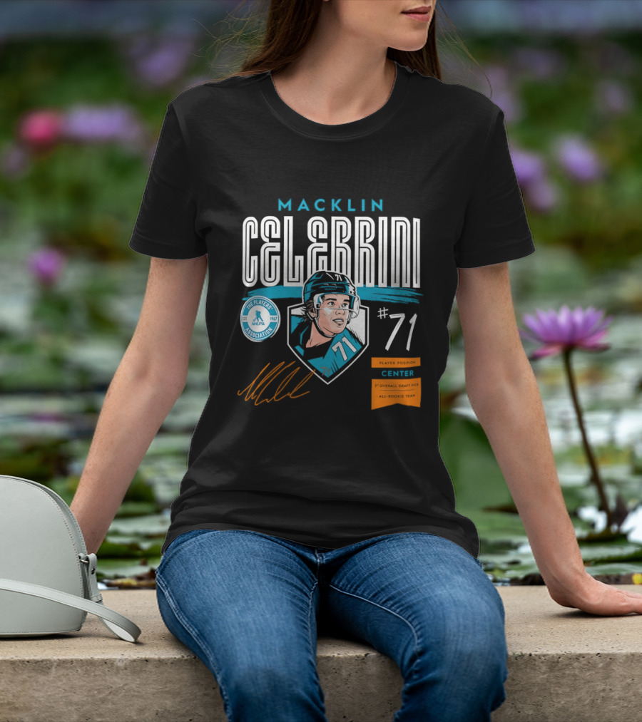 Macklin Celebrini NHLPA Player Association 71 T-Shirt