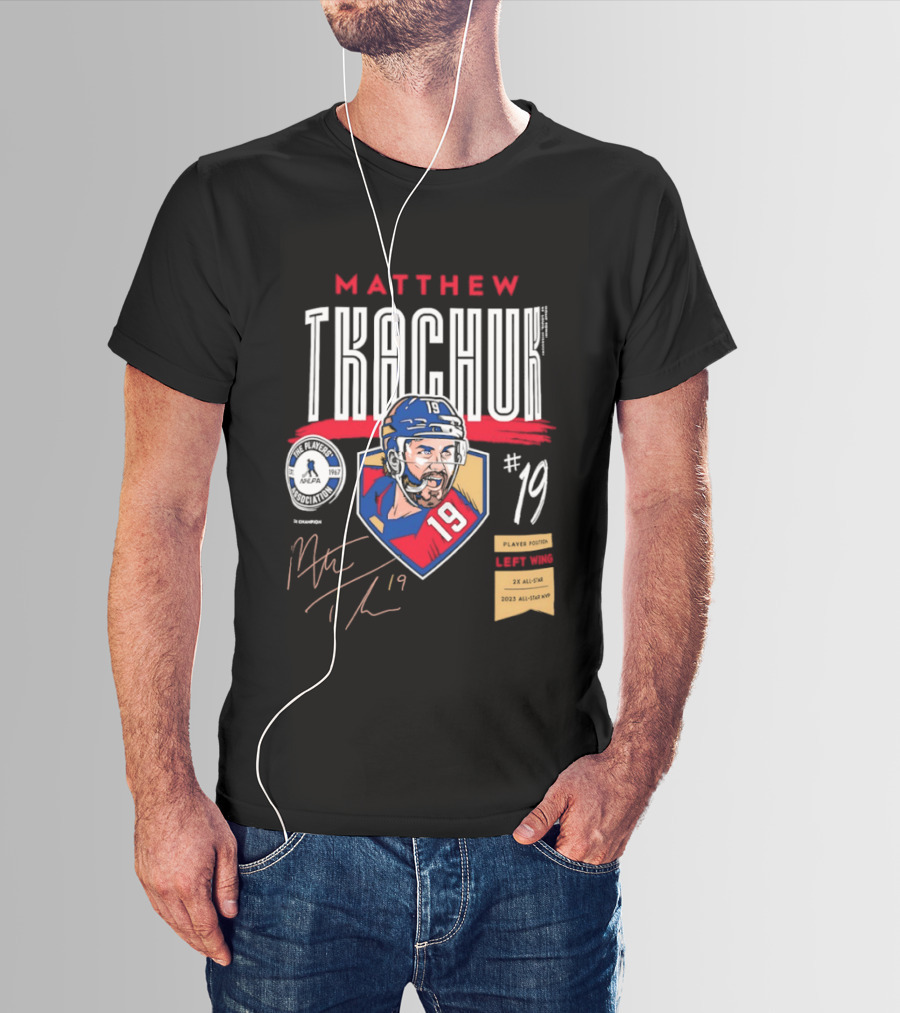 Matthew Tkachuk No19 Florida Panthers Left Wing Hockey Player T-Shirt