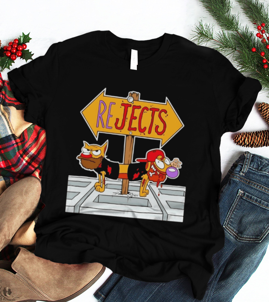 Nickelodeon CatDog Tough Guys Rejects Sign T-Shirt