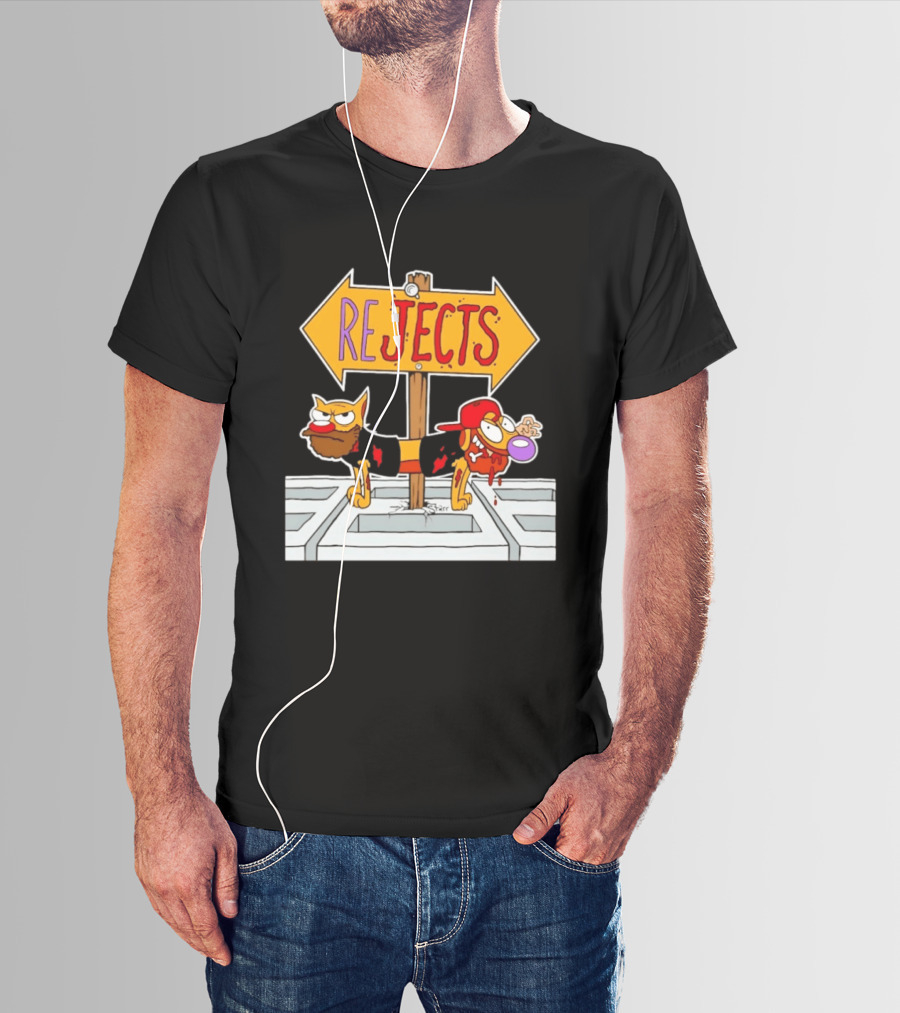 Nickelodeon CatDog Tough Guys Rejects Sign T-Shirt