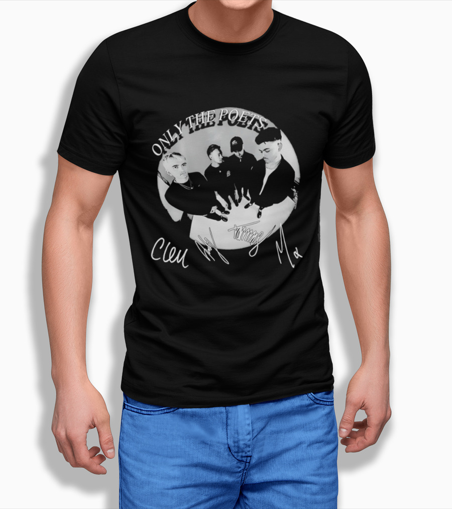 Only The Poets Band Clem Signature Autograph T-Shirt
