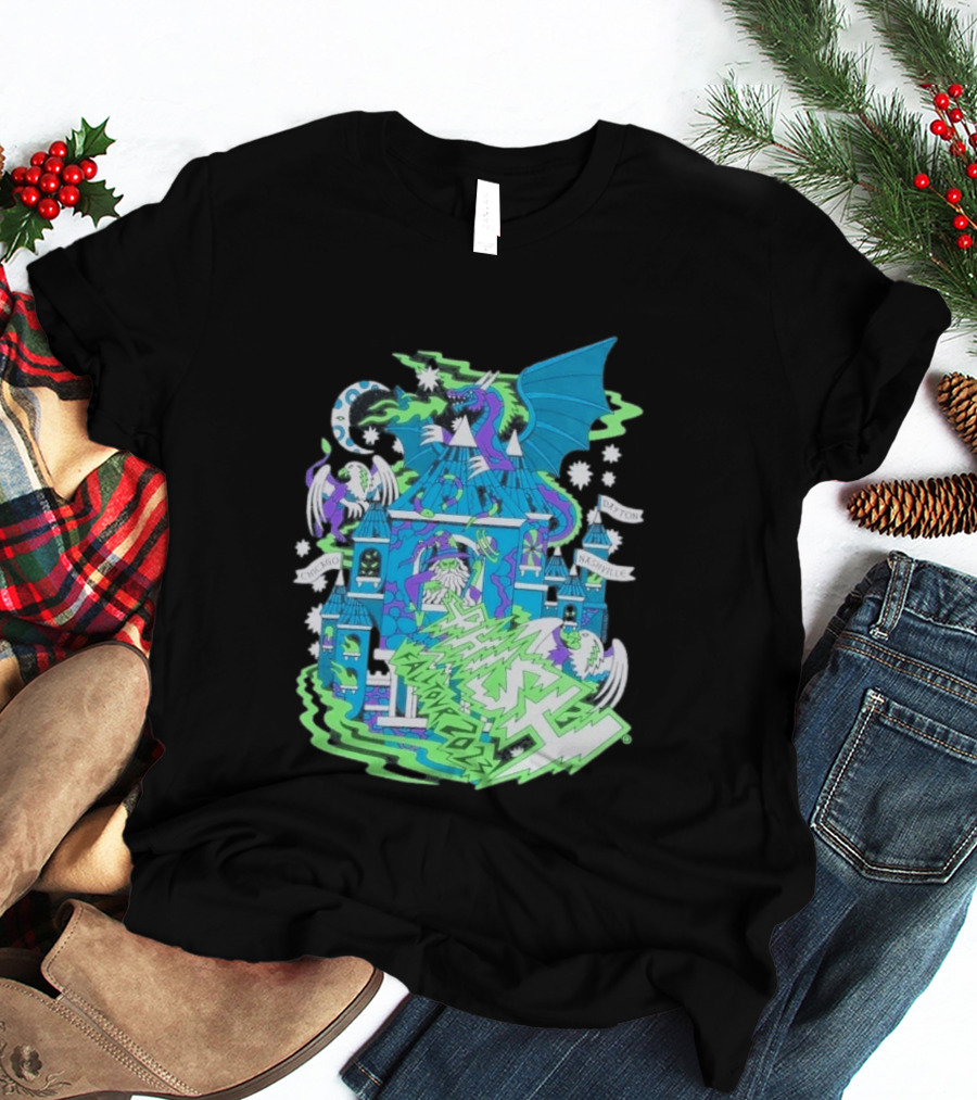 Phish Fall 2023 Crumbling Castle Chicago Nashville Dayton Dragon Fantasy T-Shirt