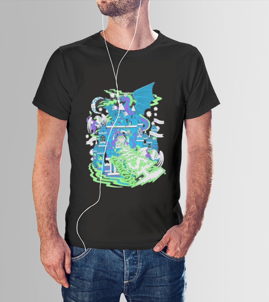 Phish Fall 2023 Crumbling Castle Chicago Nashville Dayton Dragon Fantasy T-Shirt