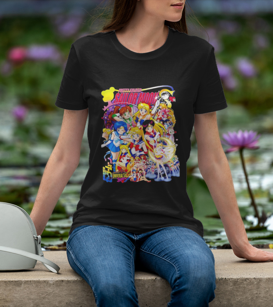 Pretty Soldier Sailor Moon Universal Studios Japan Anime Characters T-Shirt