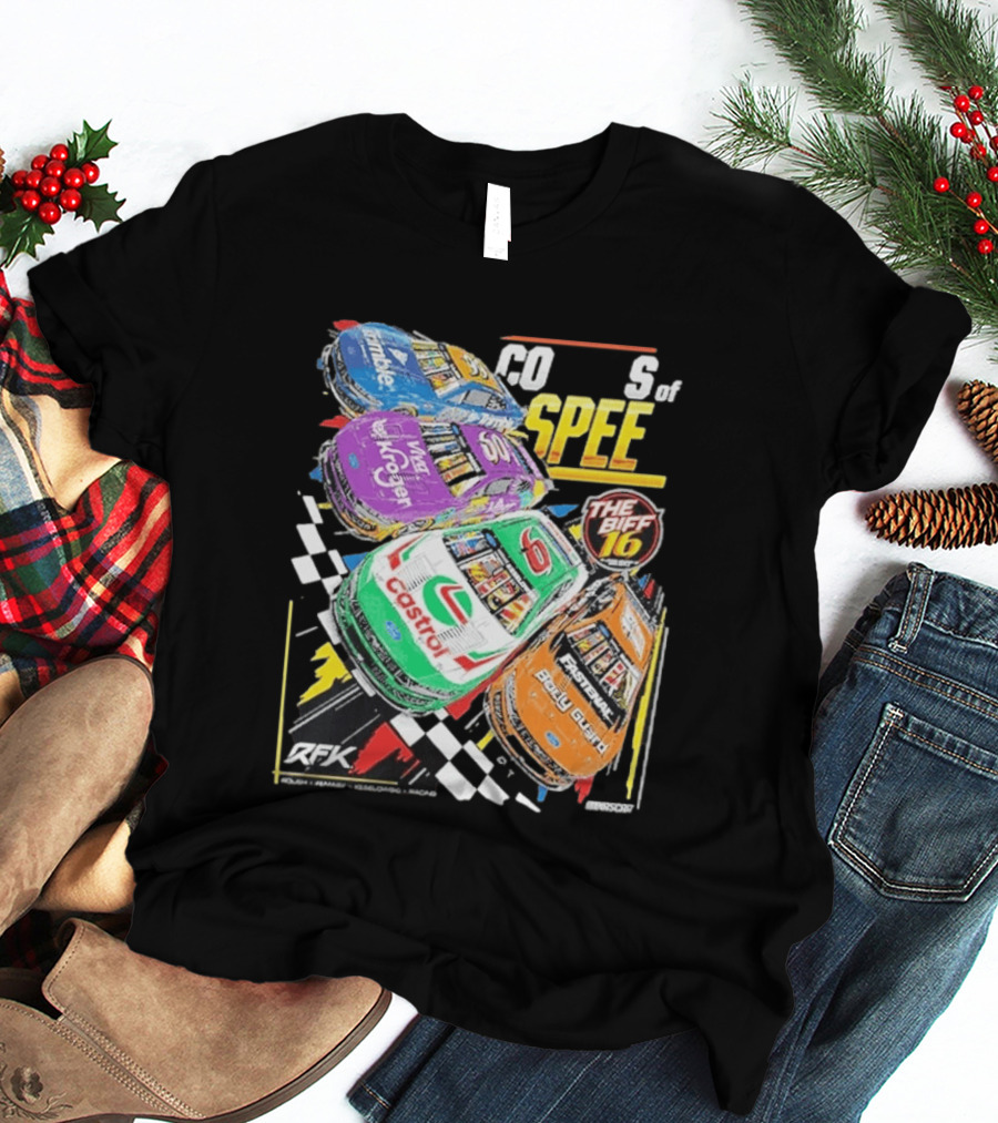 RFK Racing Colors Of Speed Castrol The Biff 16 Daytona 500 Cars T-Shirt