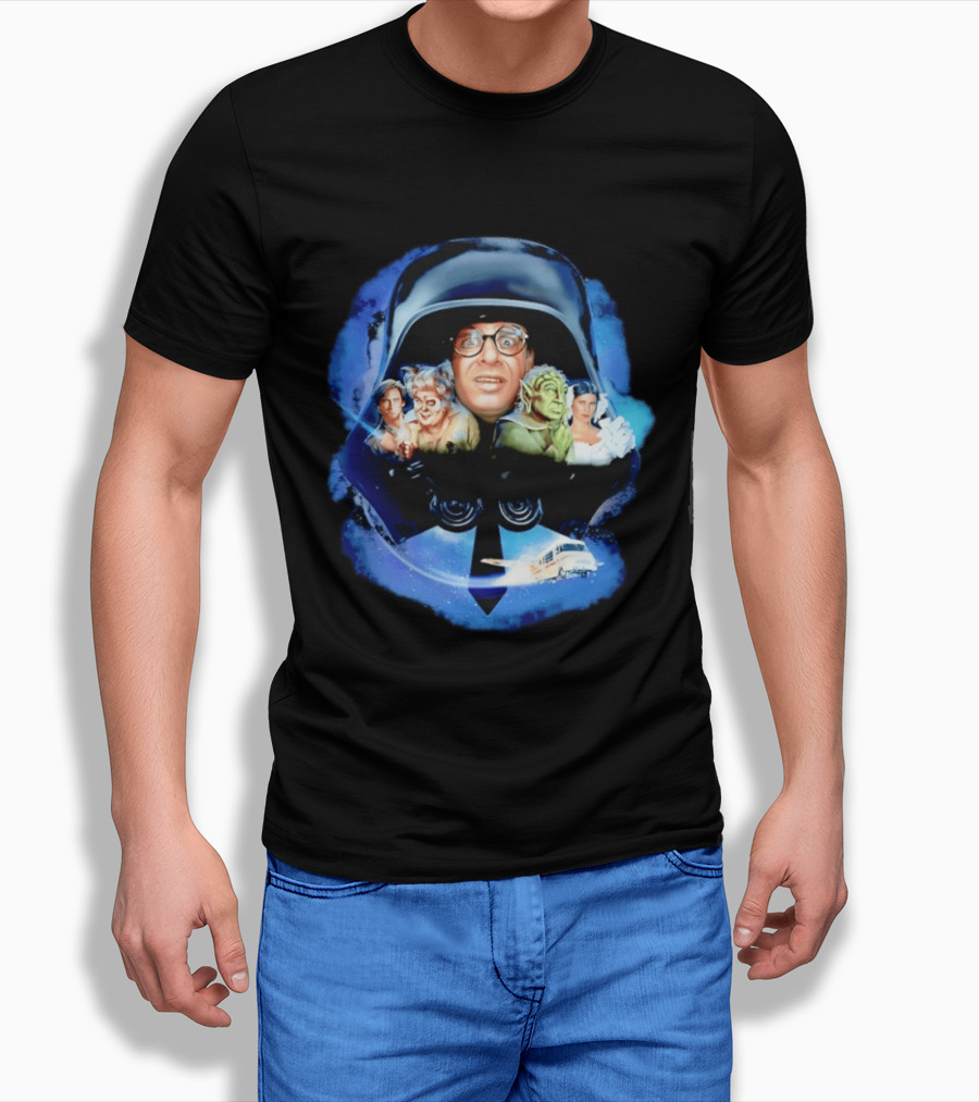 Spaceballs 2 Dark Helmet Rick Moranis Sci Fi Comedy Movie Cast Spaceship T-Shirt