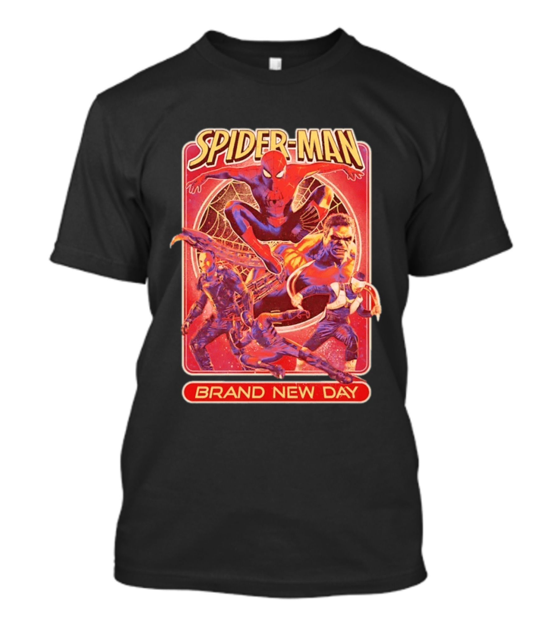Spider Man Brand New Day With Superheroes And Villains T-Shirt