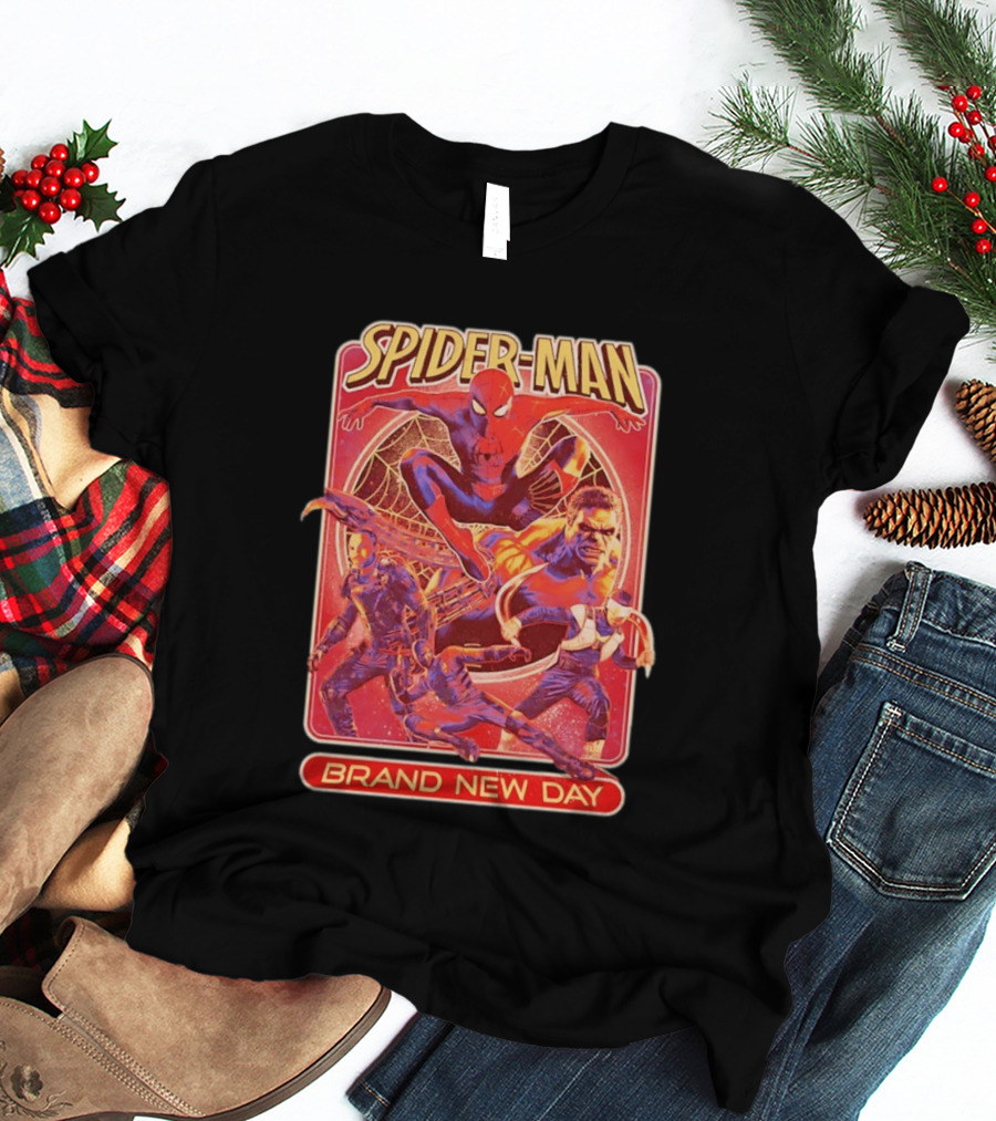 Spider Man Brand New Day With Superheroes And Villains T-Shirt