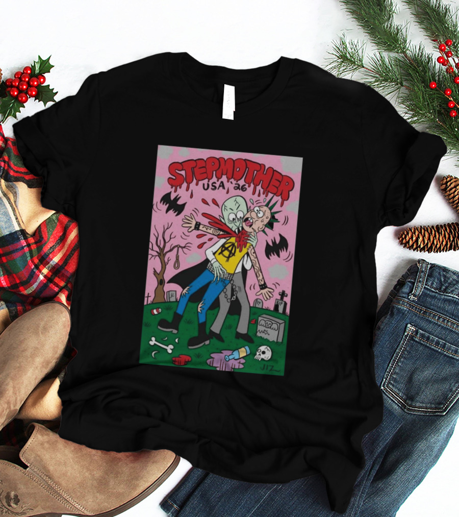 Stepmother USA 26 Punk Vampire Graveyard Scene T-Shirt