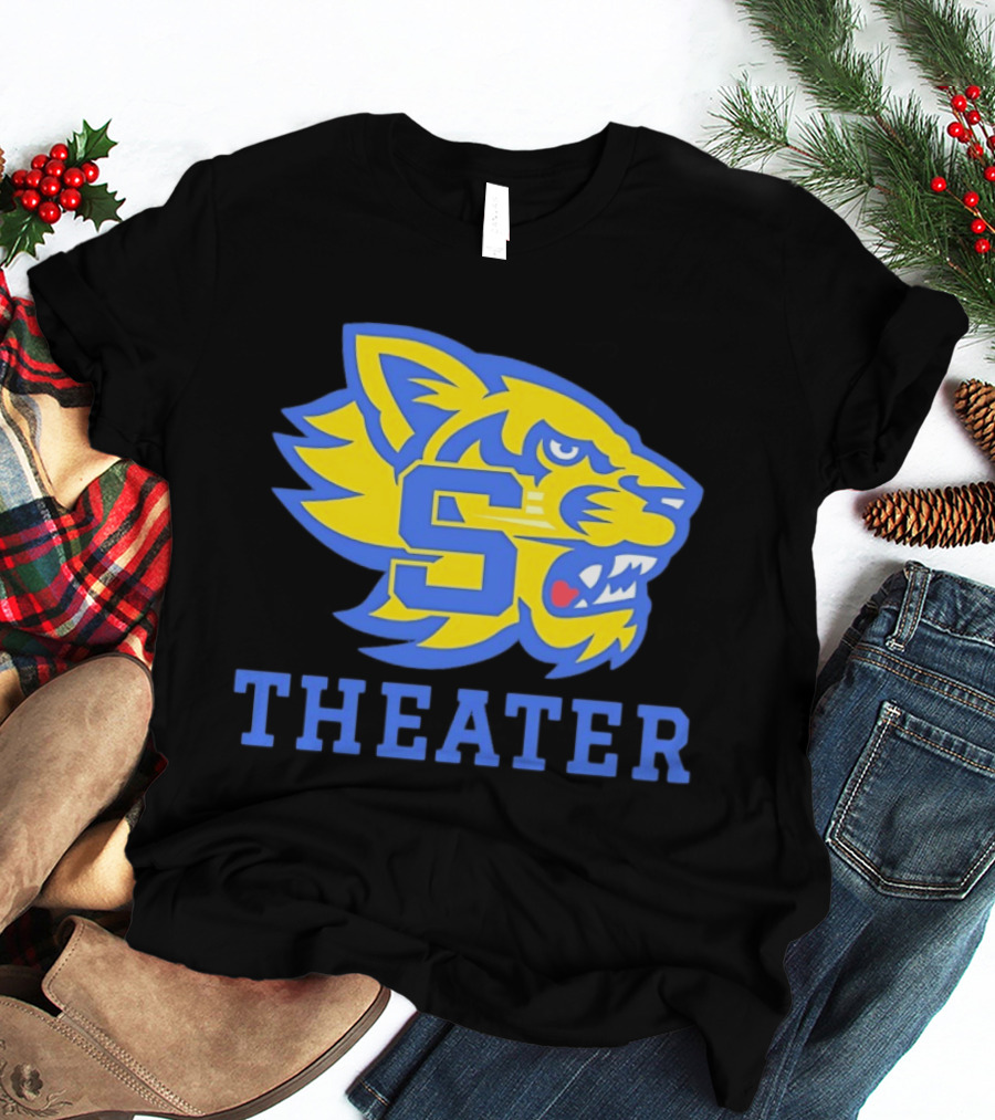 Sweetwater High School Theater Wildcat Head S T-Shirt