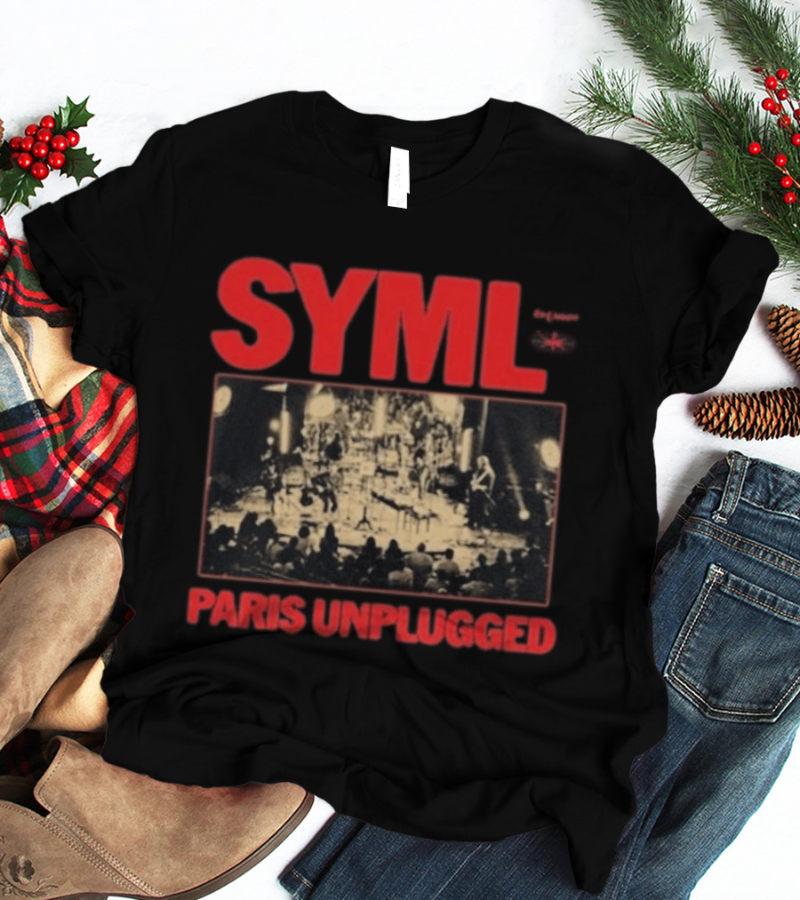 SYML Paris Unplugged Live Performance Concert Photography T-Shirt