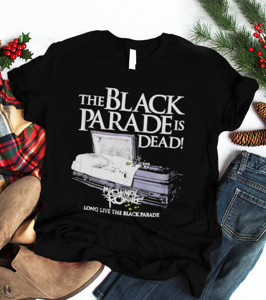 The Black Parade Is Dead My Chemical Romance Long Live The Black Parade Coffin Image T-Shirt