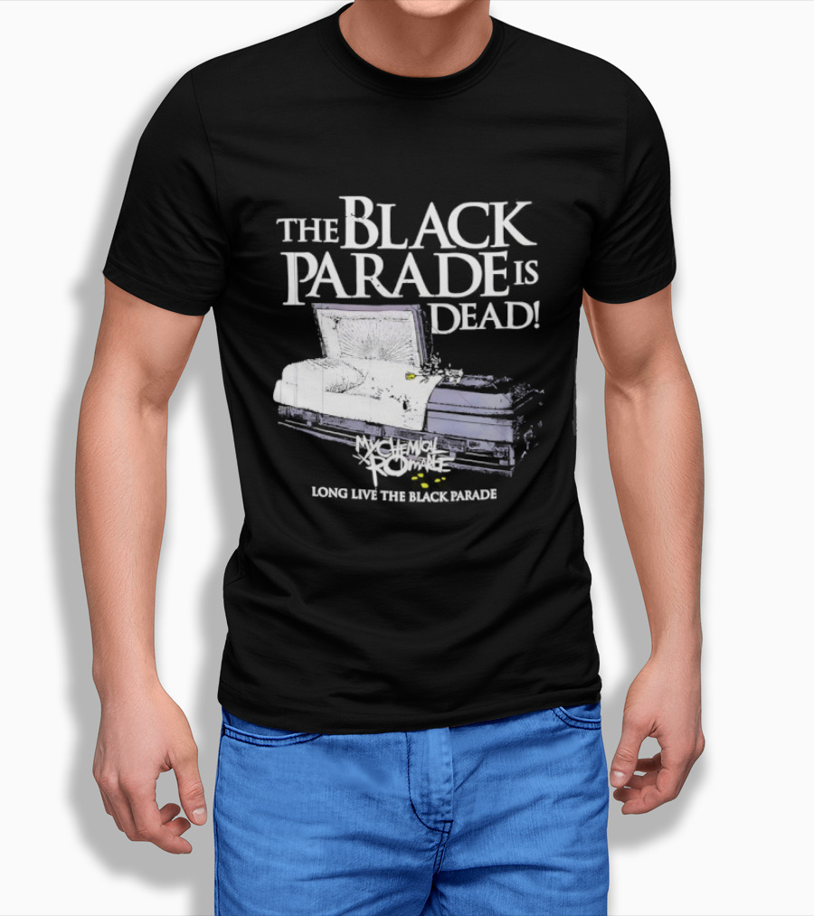 The Black Parade Is Dead My Chemical Romance Long Live The Black Parade Coffin Image T-Shirt