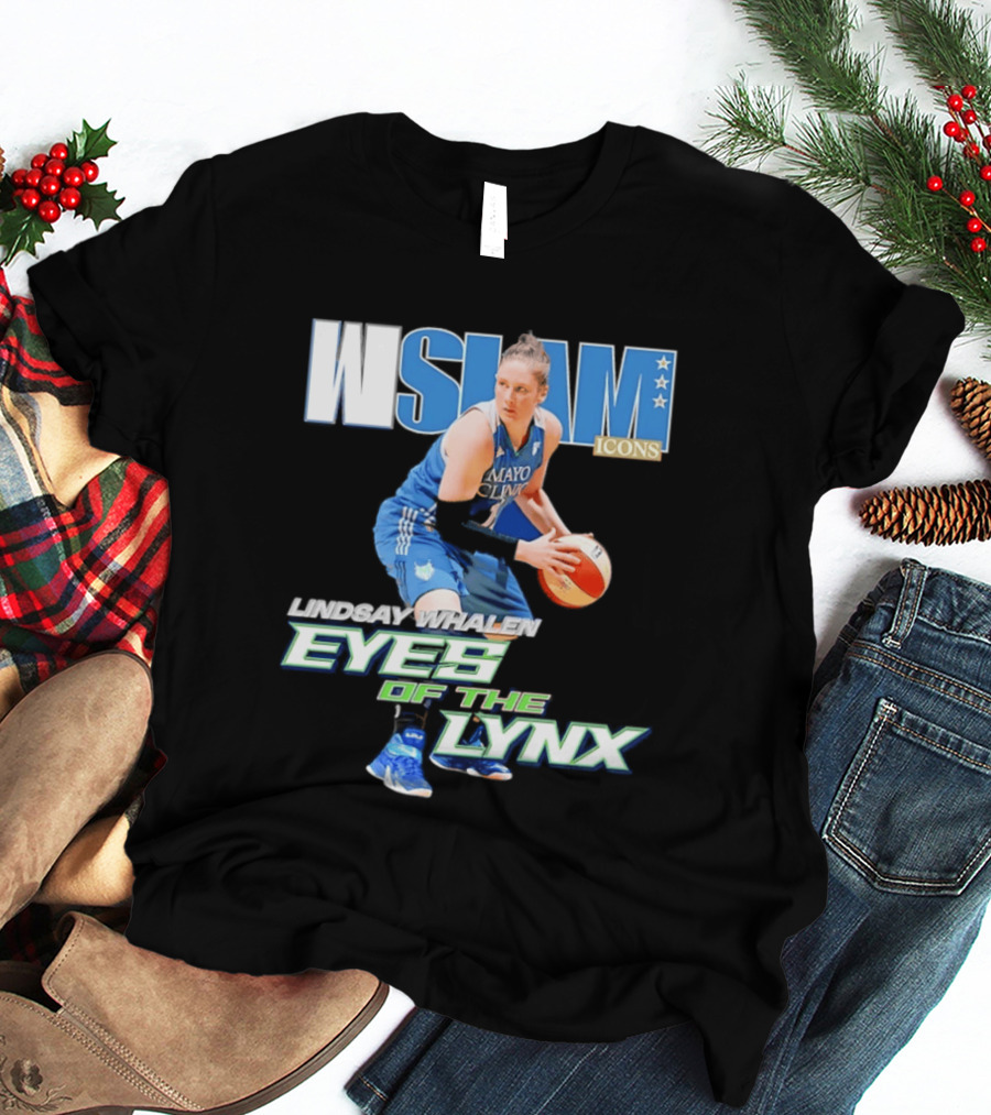 WSLAM Icons Lindsay Whalen Eyes Of The Lynx Mayo Basketball T-Shirt