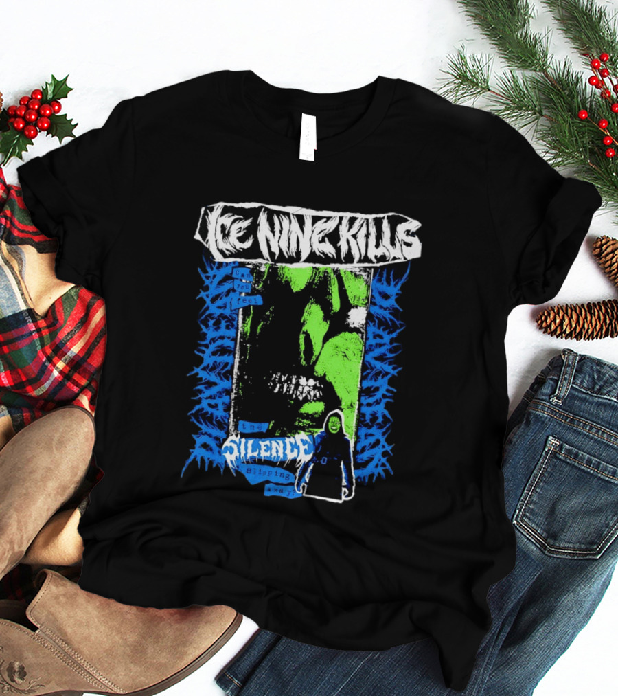Ice Nine Kills Can You Feel The Silence Slipping Away Horror Themed Psychedelic T-Shirt
