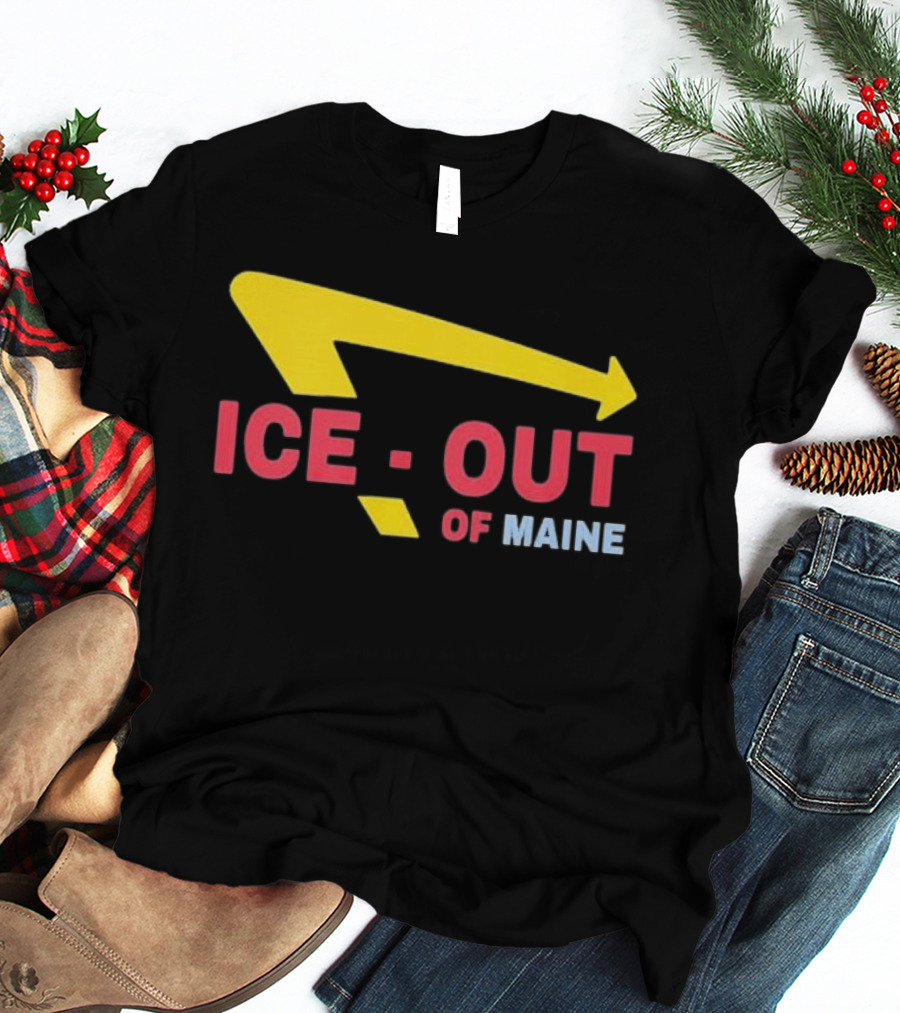 Ice Out Of Maine 2026 Arrow T-Shirt