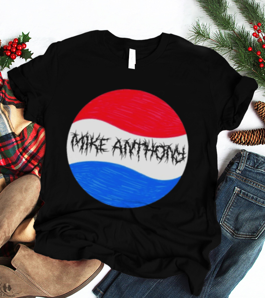 Mike Anthony Pepsi Symbol Bold Text Classic Circle T-Shirt